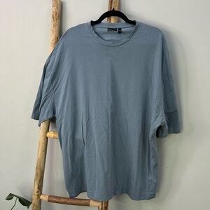 ASOS Relaxed Fit Blue T-shirt with Crew Neck